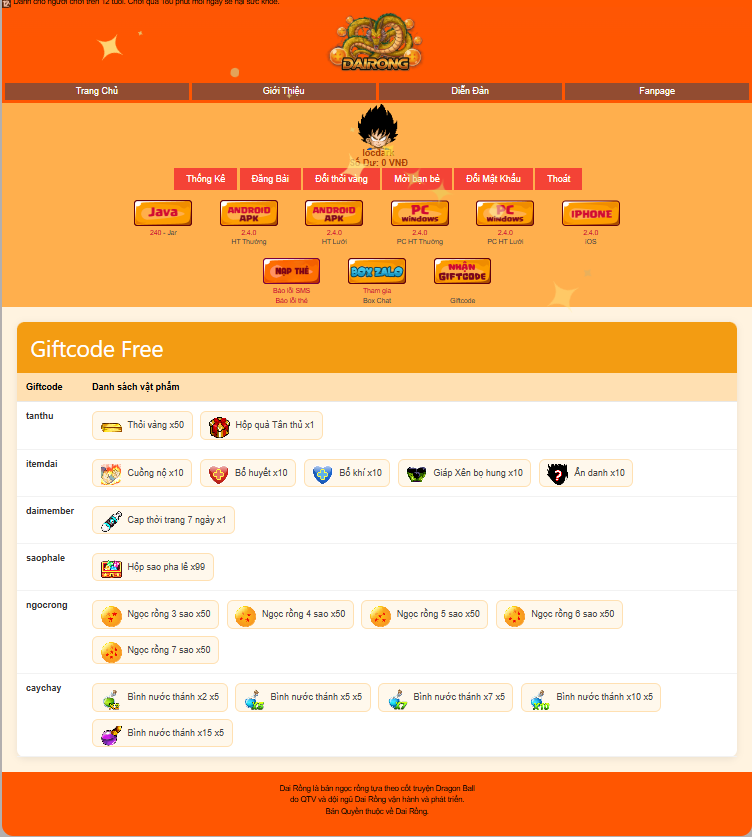 Tổng hợp Web Nro